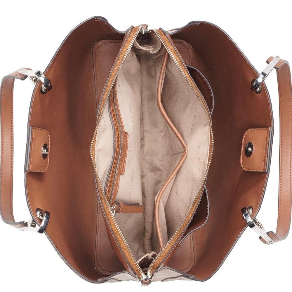 Calvin Klein womens Garnet Triple Compartment Tote - Picture 2 of 4